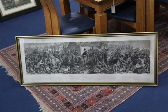 Stocks After Maclise Wellington and Blucher, Art Union 1875, 16.5 x 48in.